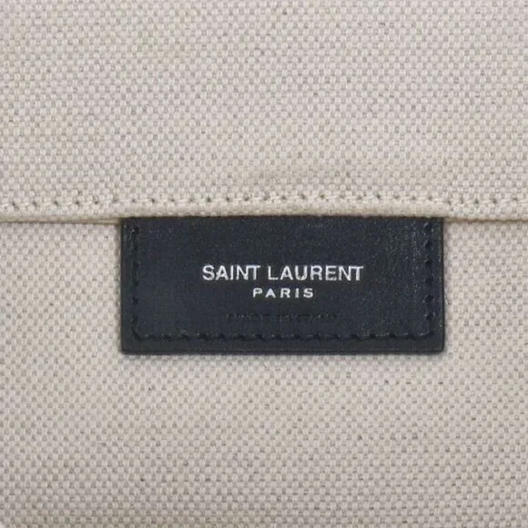 Saint Laurent Paris Thin Large Sac De Jour Canvas Tote Bag - Picture 5 of 5